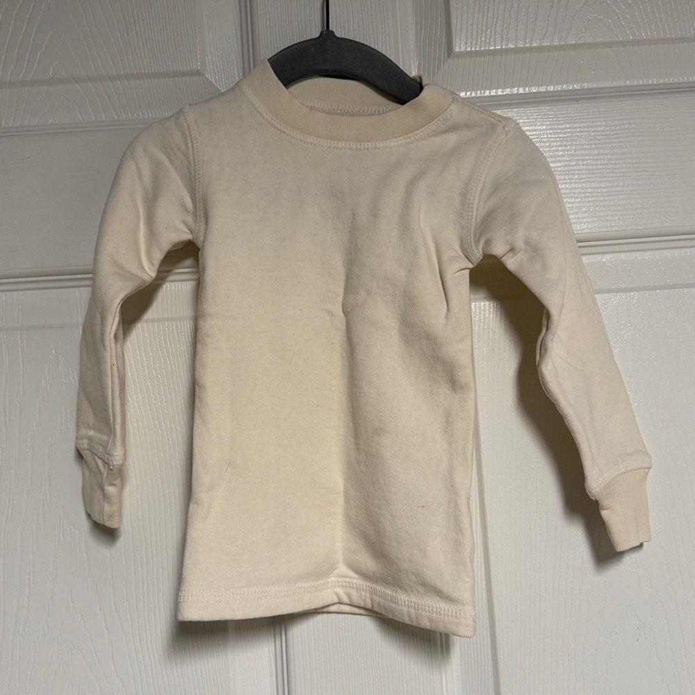 Hey Gang Cream Long Sleeve Shirt